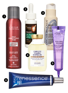 Elle Magazine &Quot;Six Ways To Thicken And Lengthen Your Hair&Quot; Article Quotes Dr Bauman Six Ways To Thicken And Lengthen Your Hair Elle Magazine Article By Katherine Kluznik Rentmeester - Hairstyles, Cuts, &Amp; Color - October 2014 - Quotes Dr Bauman - Photo: Courtesy Of Companies