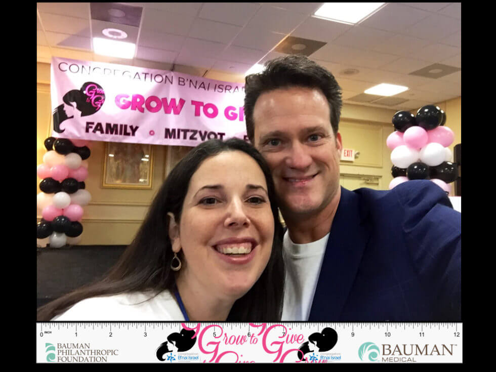 Press Release: Top Hair Loss Expert, Dr. Alan J. Bauman, Kicked Off ‘Season Of Giving’ By Lending Support To The Second Biennial ‘Grow To Give’ Hair Donation Event Grow To Give Program Creator Rabbi Marci R. Bloch With Dr. Alan J. Bauman, Event Sponsor - Bauman Philanthropic Foundation.