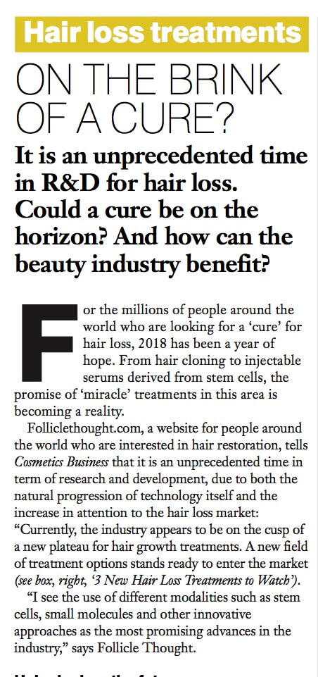 Article: 3 New Hair Loss Treatments To Watch Article: 3 New Hair Loss Treatments To Watch - -