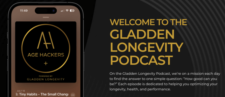PODCAST: Dr. Jeffrey Gladden Interviews Dr. Alan J. Bauman on his Gladden Longevity Podcast, Age Hackers